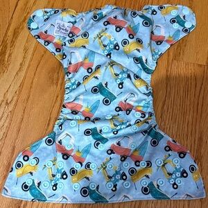 Colorful Car Print Surf Board Kids Diaper Cover